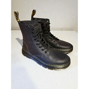 Dr. Doc Martens Boots Combs Leather Black Combat Men's 9 Women’s 10 Unisex NWOB